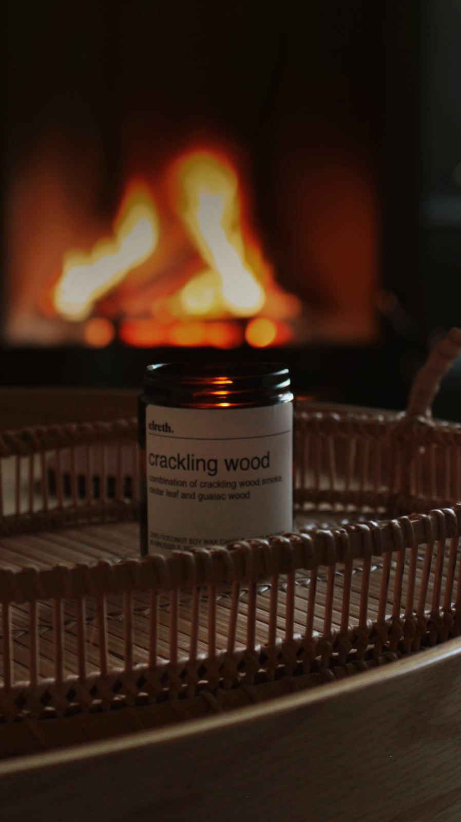 crackling wood